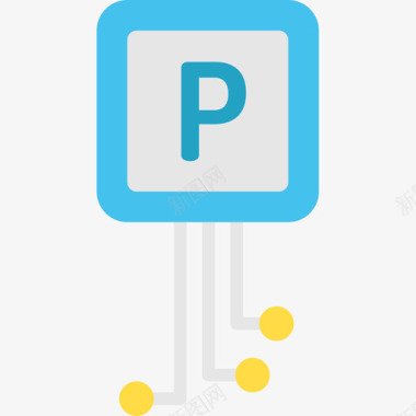 停车场智能城市4公寓图标图标