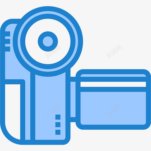摄像机设备17蓝色图标svg_新图网 https://ixintu.com 摄像机 蓝色 设备