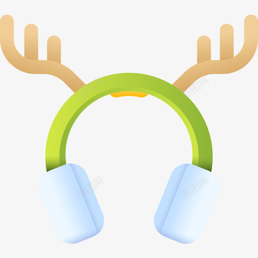 耳罩圣诞158彩色图标svg_新图网 https://ixintu.com 圣诞158 彩色 耳罩