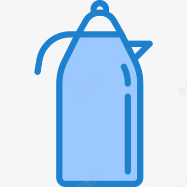 水壶咖啡51蓝色图标图标