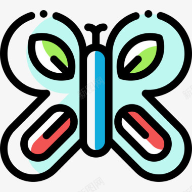 蝴蝶生态学119色彩省略图标图标