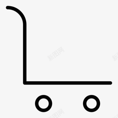 手推车货物行李图标图标