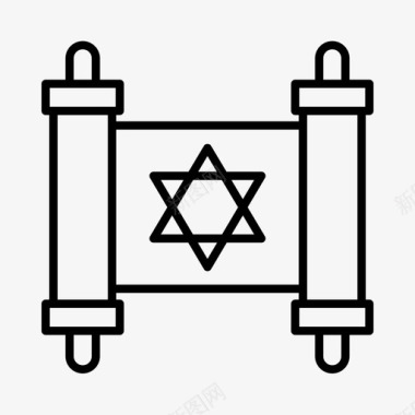 可拉信仰犹太图标图标