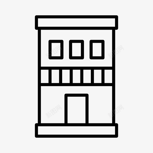 房子酒吧建筑物图标svg_新图网 https://ixintu.com 城镇 建筑物 房子 村庄 酒吧
