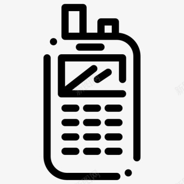 电话收音机接收器图标图标