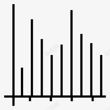 条形图柱状图数据分析锐利图标图标
