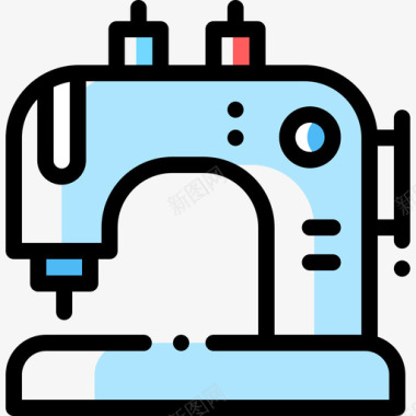 缝纫机缝纫46漏色图标图标