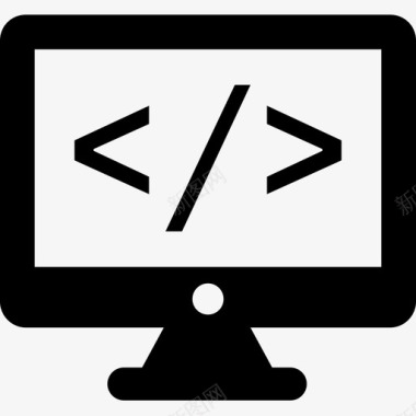 网页开发编码计算机图标图标