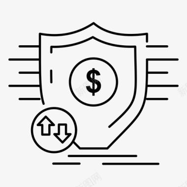 金融货币安全图标图标