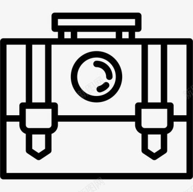 5号侦探公文包图标图标