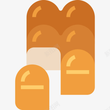 面包面包房45平铺图标图标