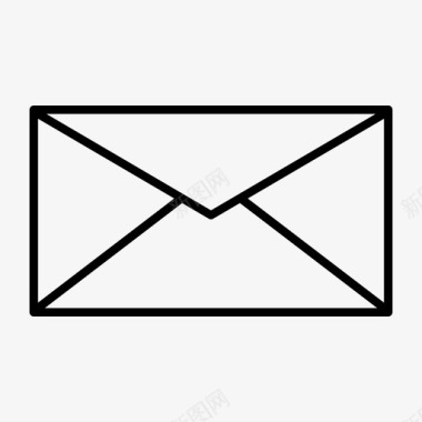 电子邮件封闭式信封图标图标