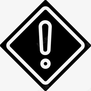 警告标志八月运输3号实心图标图标
