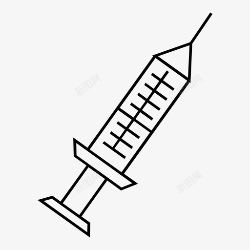 注射流感药物图标svg_新图网 https://ixintu.com 注射 流感 疫苗 药物