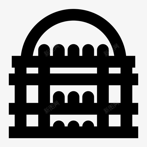里昂歌剧院建筑法国图标svg_新图网 https://ixintu.com 地标 建筑 旅游 法国 纪念碑 里昂歌剧院
