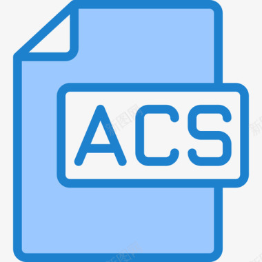 Acs文件13蓝色图标图标