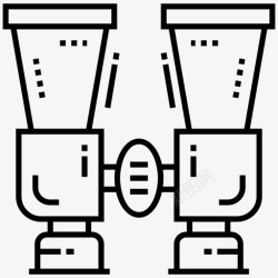 研究设备望远镜天文消防员工具图标高清图片