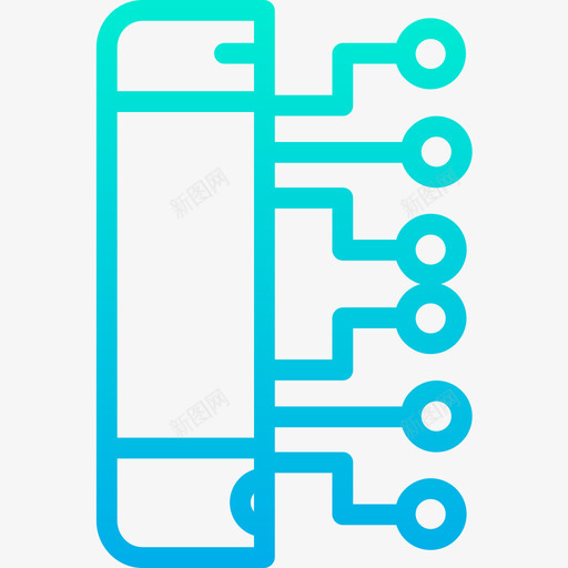 智能手机技术59渐变图标svg_新图网 https://ixintu.com 技术59 智能手机 渐变