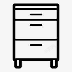 组合橱柜橱柜抽屉组合厨房图标高清图片