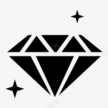 钻石投资珠宝图标图标