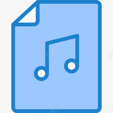 音乐文件文件13蓝色图标图标