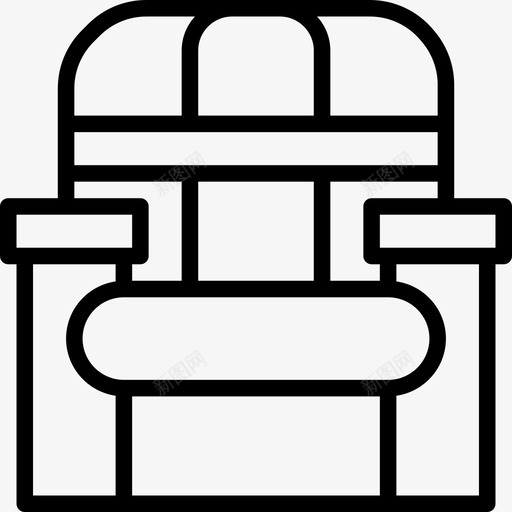 沙发家具和家用28直线型图标svg_新图网 https://ixintu.com 家具和家用28 沙发 直线型