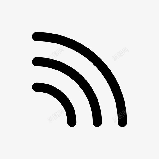 信号噪音声音图标svg_新图网 https://ixintu.com wifi 信号 噪音 声音 波浪