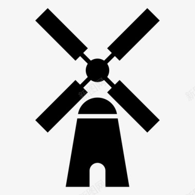 kinderdijk风车荷兰著名的荷兰图标图标