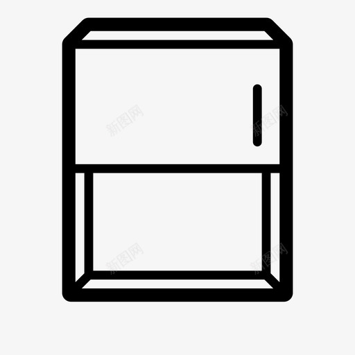 壁柜门组合厨房图标svg_新图网 https://ixintu.com 厨房家具 壁柜 组合厨房 门