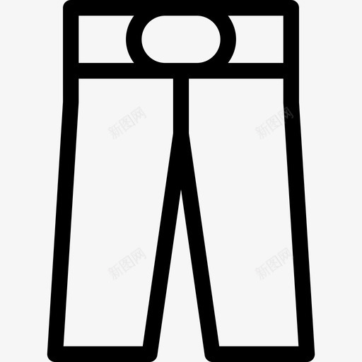 长裤滑雪板直线型图标svg_新图网 https://ixintu.com 滑雪板 直线型 长裤