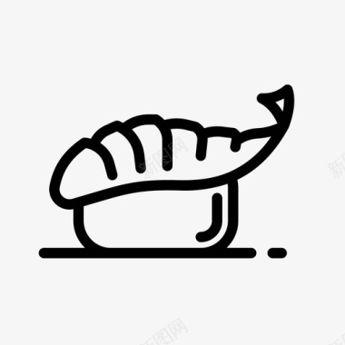 意大利面鱼食物图标图标