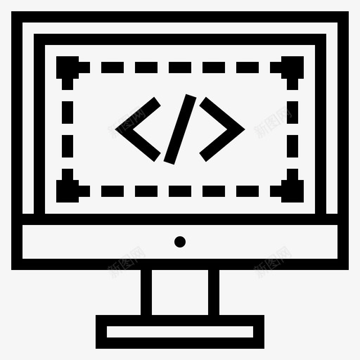 网页编程网页开发图标svg_新图网 https://ixintu.com 开发 编程 网页 网页设计