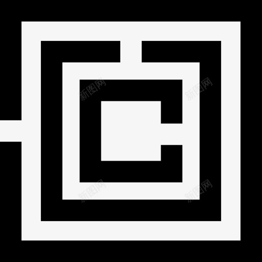 迷宫游戏路径图标svg_新图网 https://ixintu.com 游戏 谜题 路径 迷宫