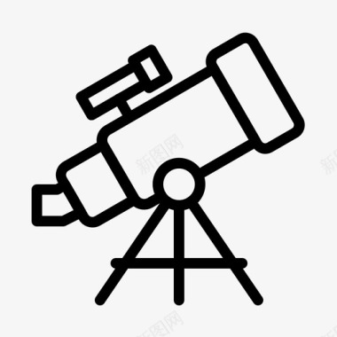 返校天文回校天文望远镜图标图标