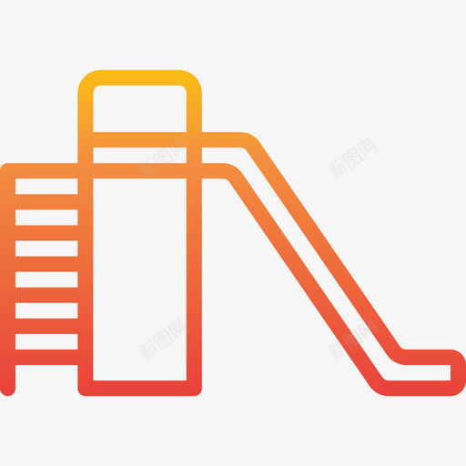滑梯游乐场10坡度图标svg_新图网 https://ixintu.com 坡度 游乐场10 滑梯