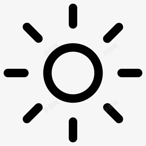 太阳白天太阳升起图标svg_新图网 https://ixintu.com 天气 太阳 太阳升起 白天 阳光