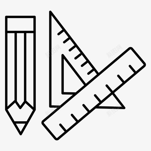 工具教育数学图标svg_新图网 https://ixintu.com 学校 工具 教育 数学