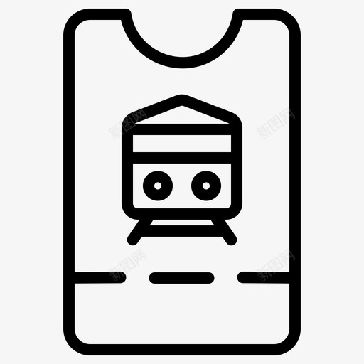 车票火车票交通工具图标svg_新图网 https://ixintu.com 交通工具 火车票 车票