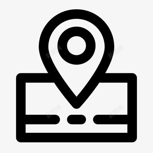 位置地图导航图标svg_新图网 https://ixintu.com pin 位置 地图 导航 指针 样式 用户界面 线条