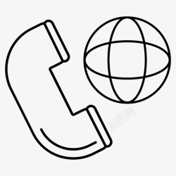 公司联系人发消息国际电话呼叫通讯图标高清图片