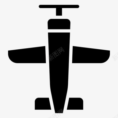 飞机孩子玩具图标图标