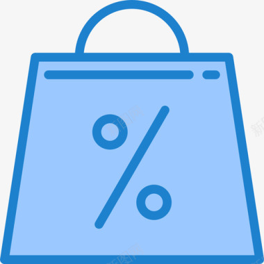 销售购物和电子商务8蓝色图标图标