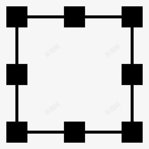 平面正方形顶点图标svg_新图网 https://ixintu.com 平面设计 正方形 深色平面设计 顶点