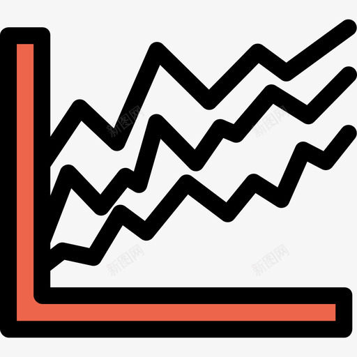 折线图业务212线颜色图标svg_新图网 https://ixintu.com 业务212 折线图 线颜色