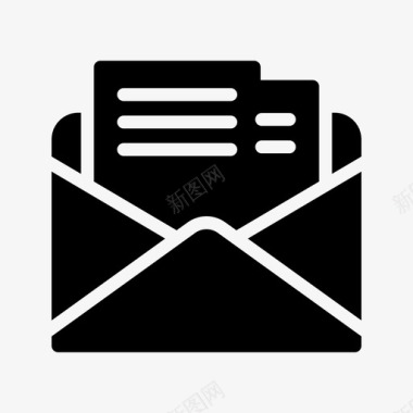 邮件阅读联系人信件图标图标