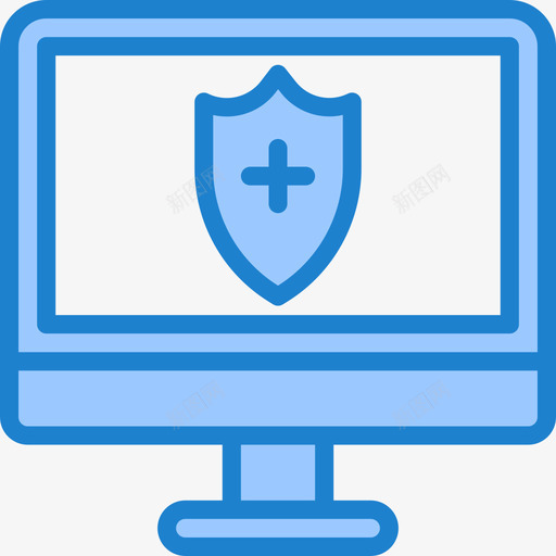 保护数据和网络5蓝色图标svg_新图网 https://ixintu.com 保护 数据 网络 蓝色