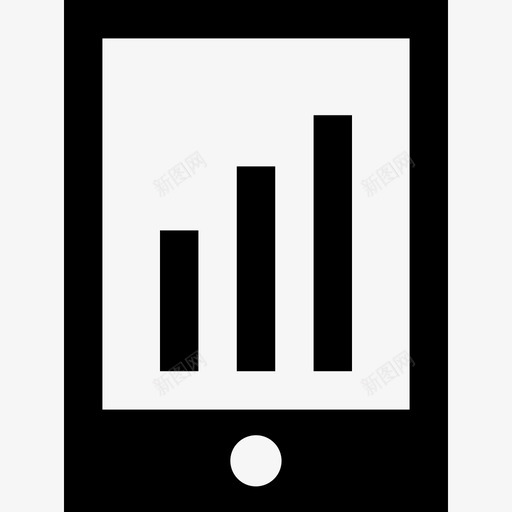 tablet条形图图表栏商务和办公图标svg_新图网 https://ixintu.com tablet 办公 商务 图表 条形图