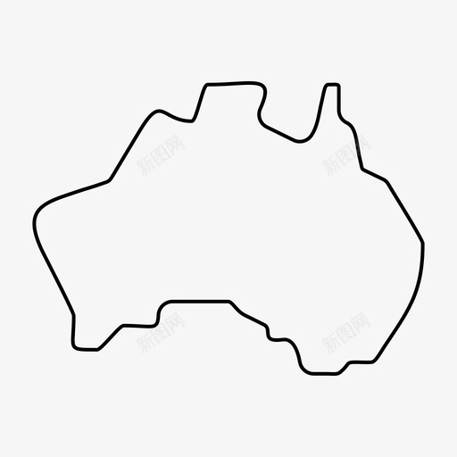 澳大利亚国家位置图标svg_新图网 https://ixintu.com 2月 v3 位置 国家 地图 收集 旅游 澳大利亚 界面 网页