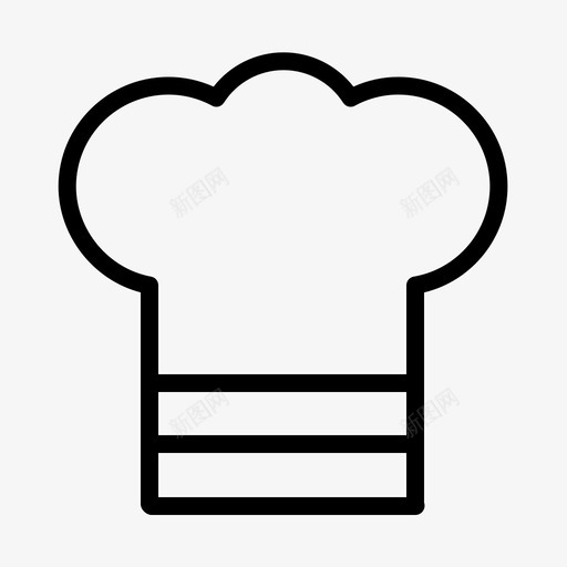 厨师食物帽子图标svg_新图网 https://ixintu.com 厨师 帽子 食物