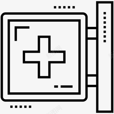 医院符号医生房间标签门标签图标图标